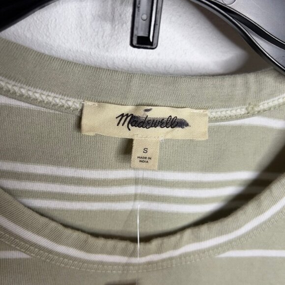 Madewell Womens Cotton Crewneck Tee Striped Dusty Caledon Size S NT716 - Picture 3 of 6
